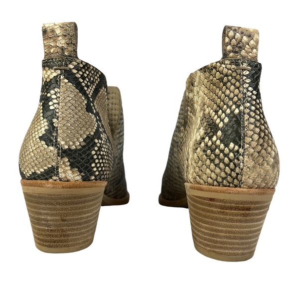 Dolce Vita Sher Women’s Snakeprint Leather Pointed Ankle Boots Booties Sz‎ 9 - Picture 8 of 10